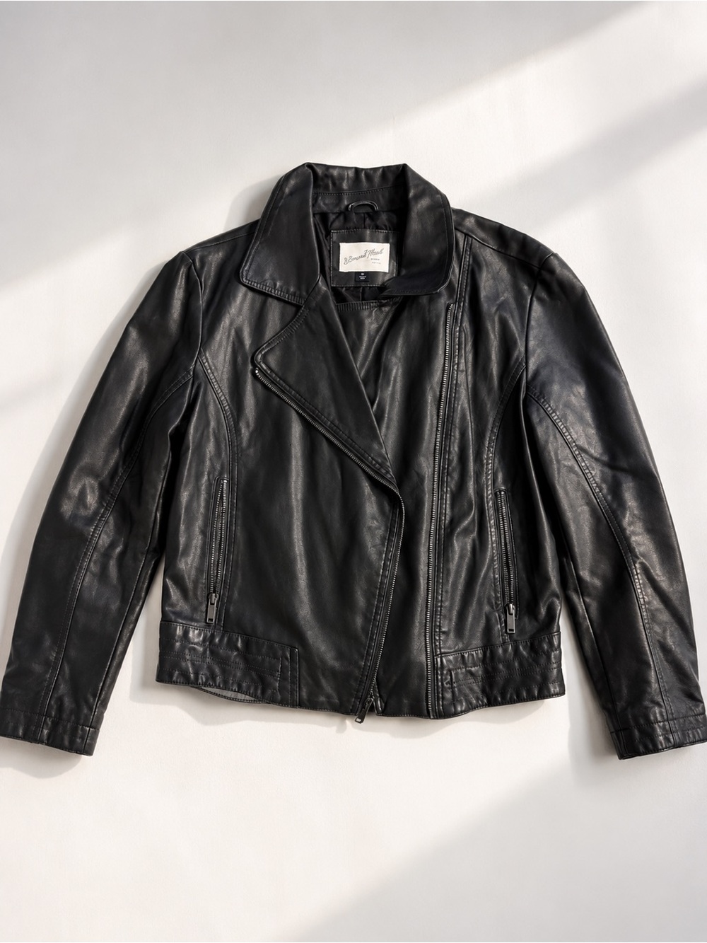 Universal Thread Black Leather Moto Jacket